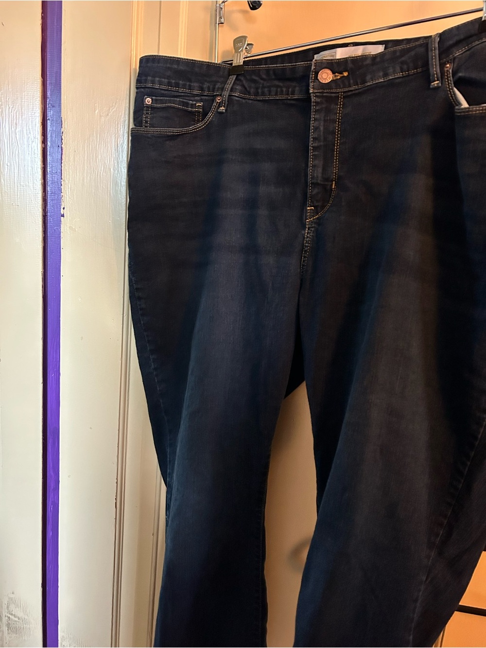 Signature by Levi Strauss Women's Dark Blue Boot Cut Jeans 24W short